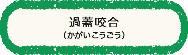 過蓋咬合（かがいこうごう）